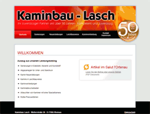 Tablet Screenshot of kaminbau-lasch.de